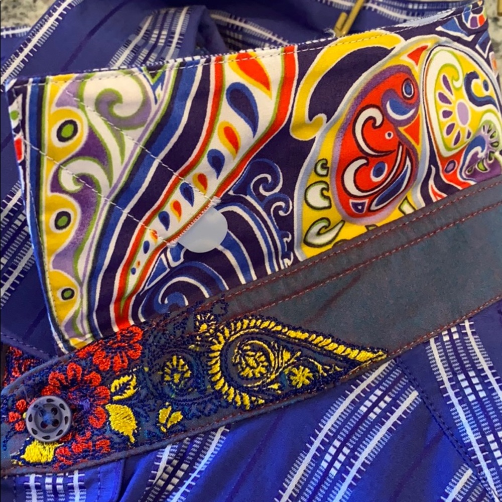 Robert Graham purple striped  button down. - Picture 2 of 10